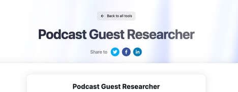 Podcast-Prepping Research Tools