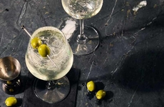 Dirty Martini Spritzes