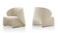 Smooth Textile Rounded Chairs Image 1