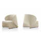Smooth Textile Rounded Chairs Image 1