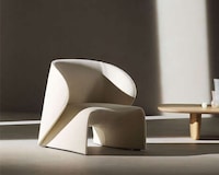 Smooth Textile Rounded Chairs Image 2