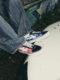 Camo-Print Colorful Skate Shoes Image 5