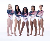 Crystal-Studded Olympic Leotards Image 1