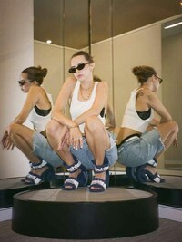 Pool Slide Heeled Sandals Image 1