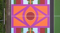 Empowering Artful Basketball Courts