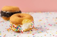 Ice Cream-Filled Donut Sandwiches