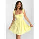 Yellow Fit-and-Flare Dresses Image 1