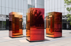 Artfully Rotating Glass Pillars