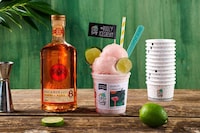 Rum-Infused Tropical Sorbets