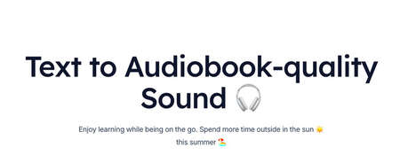 Audiobook-Style Audio Experiences