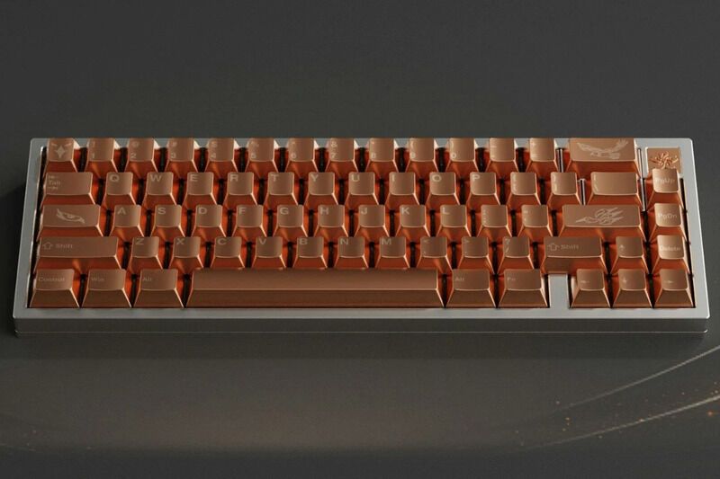 Rosy Copper Keycap Sets