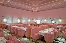 Artful Soft-Pink Dining Rooms