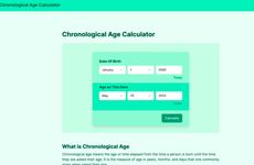 Chronological Age Calculators