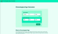 Chronological Age Calculators Image 1