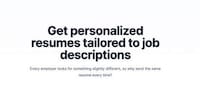 Personalized AI Resumes Image 1