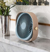 Modern Compact Wooden Fans Image 1