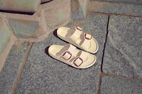 Glossy Oversized Buckle Sandals Image 2