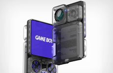 Projector-Equipped Handheld Gaming Consoles