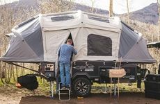 Expanding 10-Person Camping Trailers