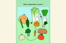 Vegetable-Themed Playful Personality Quizzes