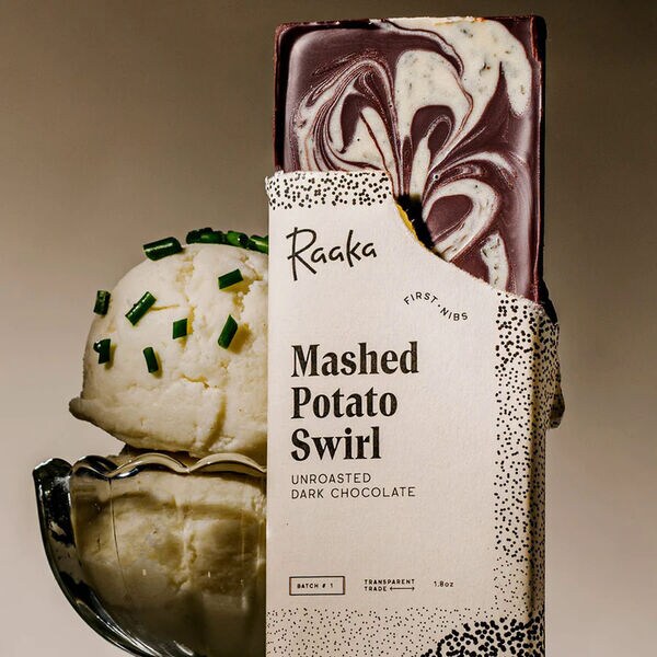 Potato Chive Chocolates: Mashed Potato Swirl by Raaka Chocolate ...