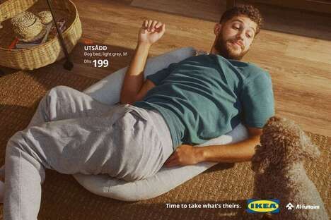 Humorous Pet Furniture Campaigns