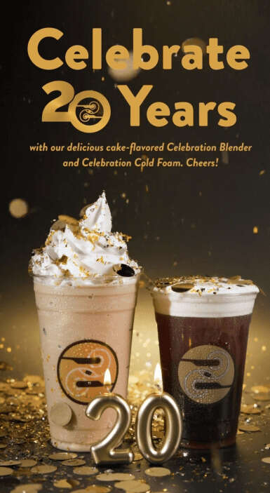 Cafe Anniversary Drink Menus