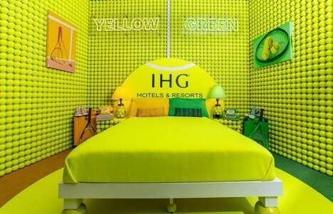 Tennis-Ball-Themed Hotel Suites