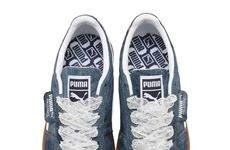 Retro Denim-Crafted Sneakers