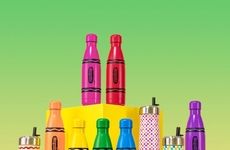 Crayon-Themed Water Bottles