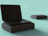 Laptop-Stowing Portable Desks Image 5