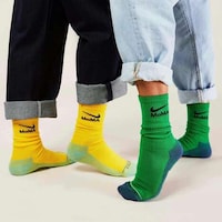 Sporty Vibrant Collaborative Socks Image 3