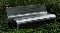 Tree-Intertwined Metal Benches Image 4