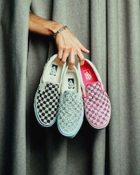 Bejeweled Checkered Footwear Image 1