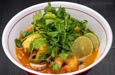 Shrimp Cilantro Ramen Dishes