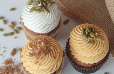 Seasonal Salted Pecan Cupcakes