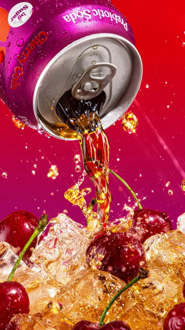 Prebiotic Cherry Colas : poppi cherry cola