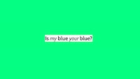 Blue Color Perception Quizzes