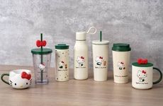 Cartoon Cat-Themed Drinkware