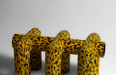 Bold Patterned Tubular Benches