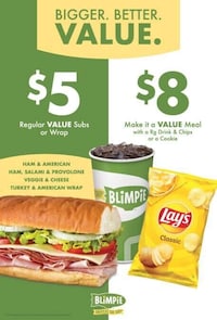 Customizable Sandwich Value Meals Image 1