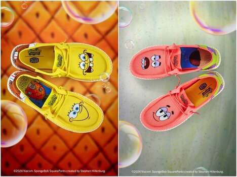 Vibrant Cartoon-Themed Footwear