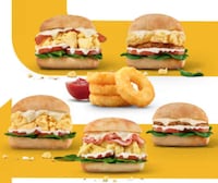 Mini Ciabatta Breakfast Sandwiches Image 1