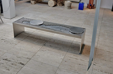 Dual-Seated Plate Aluminum Benches