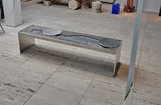 Dual-Seated Plate Aluminum Benches