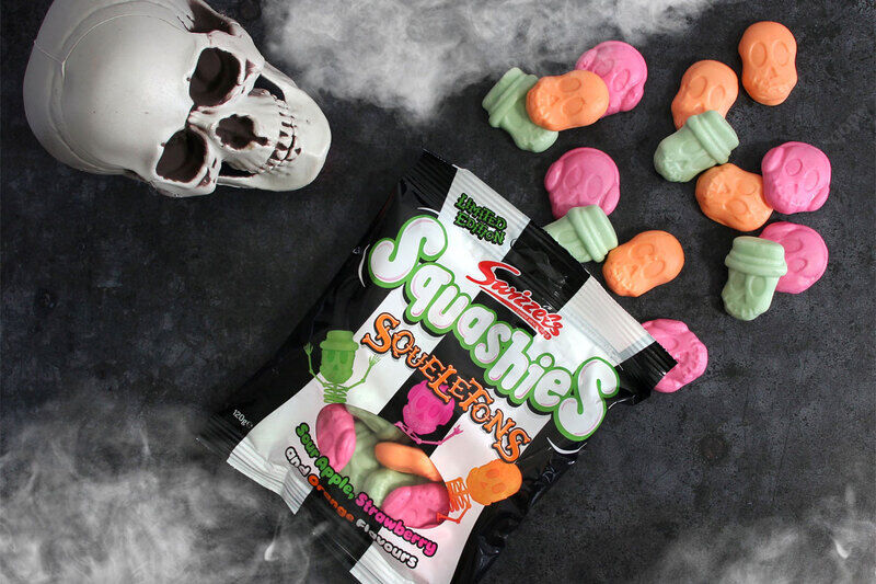 Squishy Skull-Shaped Candies: Swizzels Squashies Squeletons are