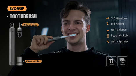 Multifunctional Titanium Toothbrushes