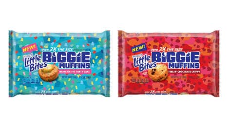 Oversized Prepackaged Muffin Snacks