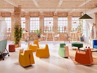 Contemporary Rocking Pouffe Stools Image 1
