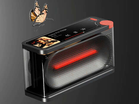 Semi-Transparent Portable Speakers